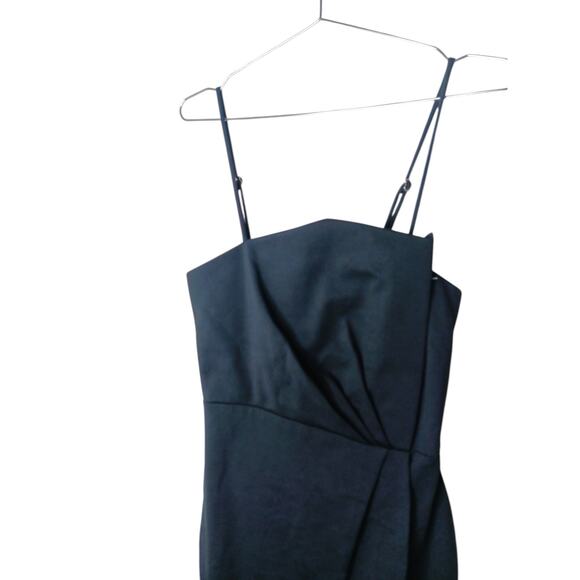 New Lulus Black Mini Dress Size M Party Bodycon Spaghetti Strap USA Made - Picture 6 of 14